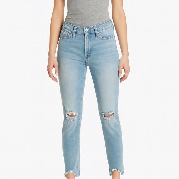 William Rast Perfect Ankle Skinny Raw Hem Jeans in Early Morning - Picture 1 of 10